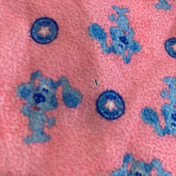 Vintage 2000s Y2K Blue's Clue's 18M Pink & Blue Pajama Pjs Set - Picture 5 of 8